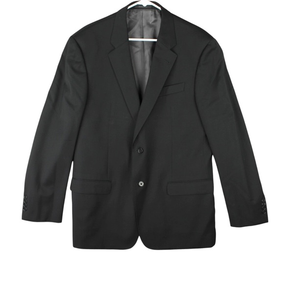 Armani Collezioni Other - Armani Collezioni G Line Natural Stretch Wool Sports Coat Mens 56 Black EUC
